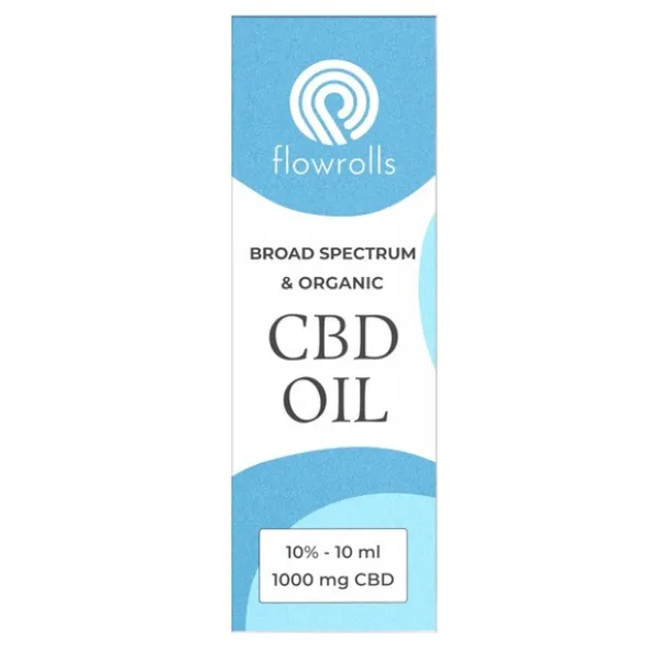 Flowrolls, Olejek konopny, Broad Spectrum CBD 10%, 10 ml