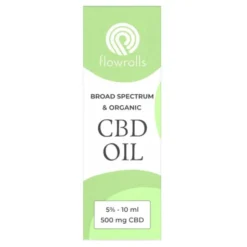 Flowrolls, Olejek konopny, Broad Spectrum CBD 5%, 10 ml