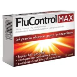 FluControl Max, 650 mg+10 mg+4 mg, tabletki powlekane, 10 szt.