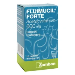 Fluimucil Forte, 600 mg, tabletki musujące, 10 szt.