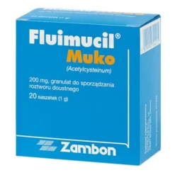Fluimucil Muko, 200 mg, granulat w saszetkach, 20 szt.