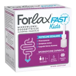 Forlax FAST Kids, mikrowlewka doodbytnicza, 6 wlewek