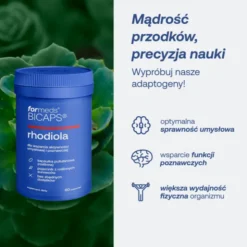 Formeds Bicaps rhodiola, kapsułki twarde, 60 szt.