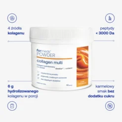 Formeds Powder Collagen Multi, proszek, smak karmelowy, 210 g