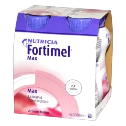 Fortimel Max, płyn o smaku truskawkowym, 4 x 300 ml
