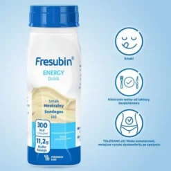 Fresubin Energy Drink, płyn odżywczy o smaku neutralnym, 4 x 200 ml