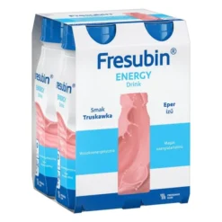Fresubin Energy Drink, płyn o smaku truskawki, 4 x 200 ml