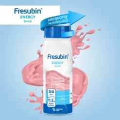 Fresubin Energy Drink, płyn o smaku truskawki, 4 x 200 ml
