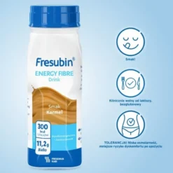 Fresubin Energy Fibre Drink, płyn o smaku karmelowym, 4 x 200 ml