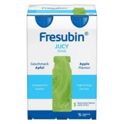 Fresubin, Jucy Drink, płyn o smaku jabłkowym, 4 x 200 ml