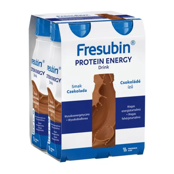 Fresubin Protein Energy Drink, płyn o smaku czekoladowym, 4 x 200 ml