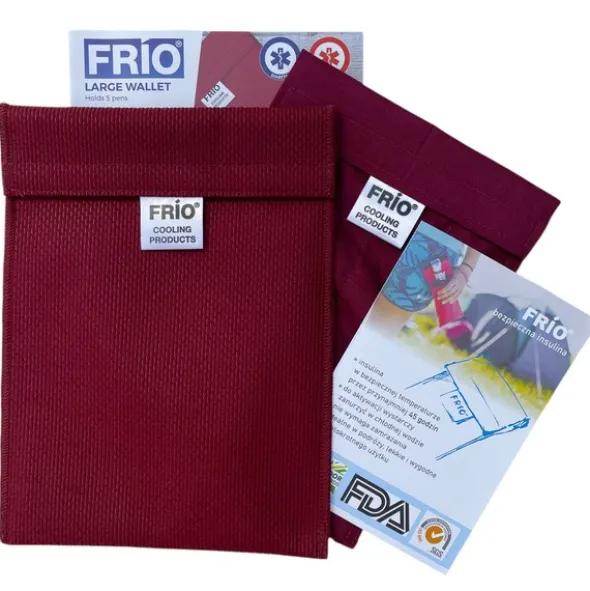 Frio, duże etui na 5 penów, bordowe, 1 szt.