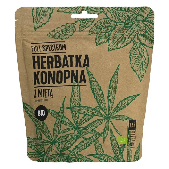 Full Spectrum, Bio herbata konopna z miętą, 40 g