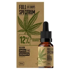 Full Spectrum Life Drops 12% CBD, olejek konopny, 15 ml