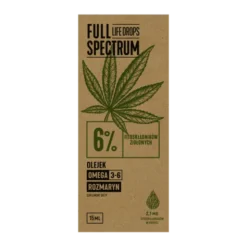 Full Spectrum Life Drops 6% CBD, olejek konopny, 15 ml