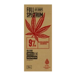 Full Spectrum Life Drops 9% CBG, olejek konopny, 15 ml