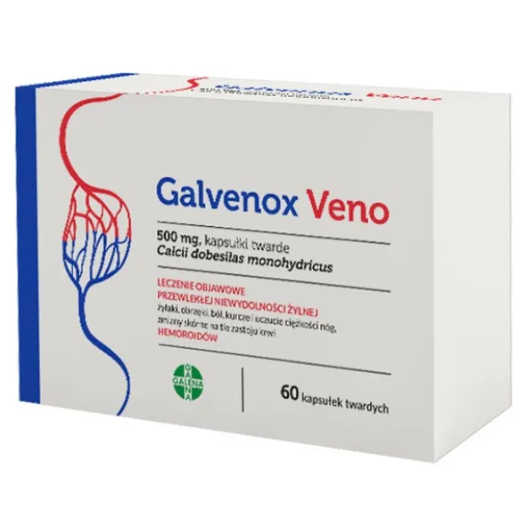 Galvenox Veno, 500 mg, kapsułki twarde, 60 szt.