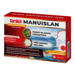 Gardlox Manuislan, pastylki do ssania, smak pomarańczowy, 16 szt.