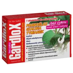 Gardlox, ziołowe tabletki do ssania, o smaku wiśni i cytryny, bez cukru, 16 szt.