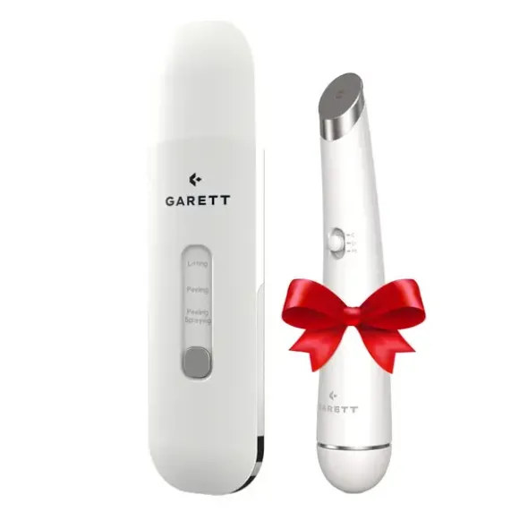 Garett Beauty Breeze Scrub + Glow Eye, zestaw urządzeń do peelingu kawitacyjnego i mikromasażu, 2 szt.