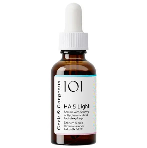 Geek & Gorgeous HA 5 Light, lekkie żelowe serum nawilżające, 30 ml