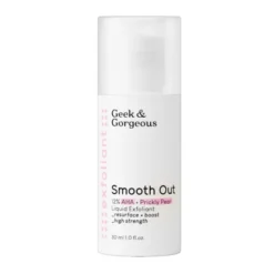 Geek & Gorgeous Smooth Out, tonik kwasowy z 12% AHA + kojącą opuncją figową, 30 ml