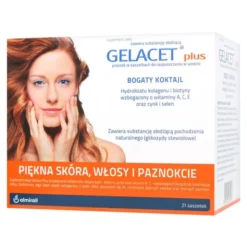 Gelacet Plus, proszek do rozpuszczania, saszetki, 21 szt.