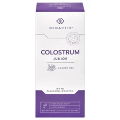 Genactive Colostrum Junior, zawiesina doustna, czarny bez, 150 ml