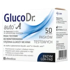 GlucoDr. auto A, testy paskowe, 50 szt.