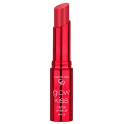 Golden Rose Glow Kiss Tinted Lip Balm, koloryzujący balsam do ust, 02 Strawberry, 3 g