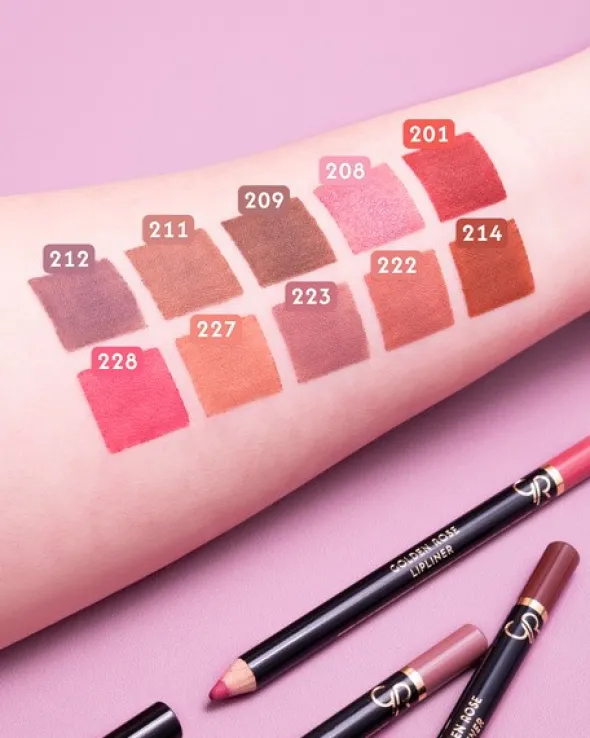 Golden Rose, Lipliner 208, trwała kredka do ust, 1,2 g