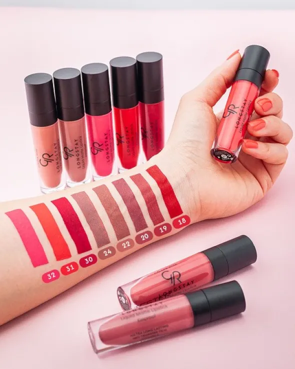 Golden Rose Longstay Liquid Matte Lipstick, matowa pomadka w płynie, 37, 5,5 ml