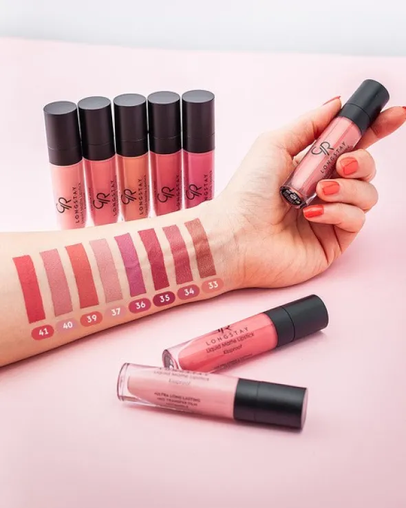 Golden Rose Longstay Liquid Matte Lipstick, matowa pomadka w płynie, 43, 5,5 ml