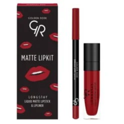 Golden Rose Matte Lipkit, zestaw do makijażu ust, red, 7,6 g
