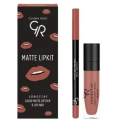 Golden Rose Matte Lipkit, zestaw do makijażu ust, sable, 7,6 g
