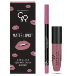 Golden Rose Matte Lipkit, zestaw do makijażu ust, pink, 7,6 g