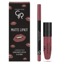 Golden Rose Matte Lipkit, zestaw do makijażu ust, taupe, 7,6 g