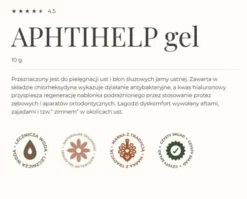 Gorvita Aphtihelp gel, żel do pielęgnacji ust i błon śluzowych jamy ustnej, 10 g