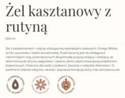 Gorvita, żel kasztanowy z rutyną na przemęczone i obolałe nogi, 200 ml