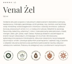 Gorvita Venal, chłodzący żel na zmęczone nogi, 150 ml