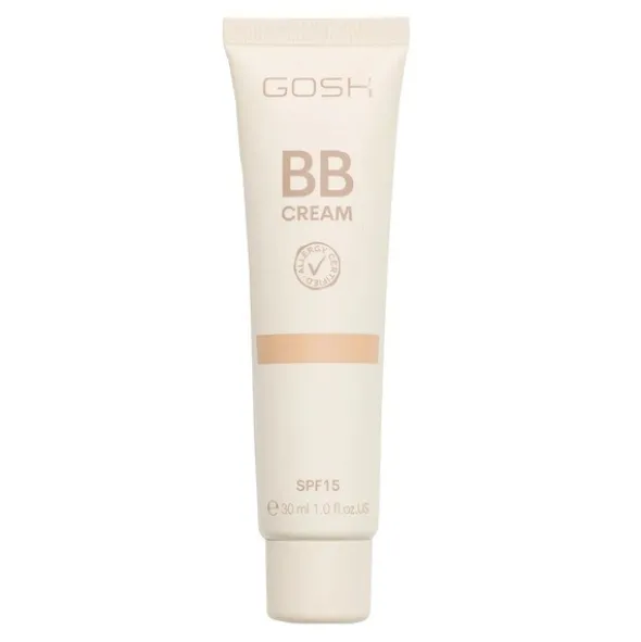 Gosh BB Cream Foundation, krem BB SPF 15, 03 Warm Beige, 30 ml