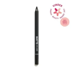 Gosh Matte Eye Liner, matowa kredka do oczu, wodoodporna, 002 Matt Black, 1,2 g