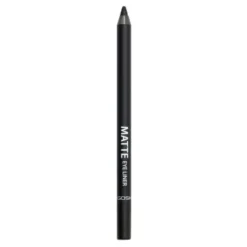 Gosh Matte Eye Liner, matowa kredka do oczu, wodoodporna, 002 Matt Black, 1,2 g