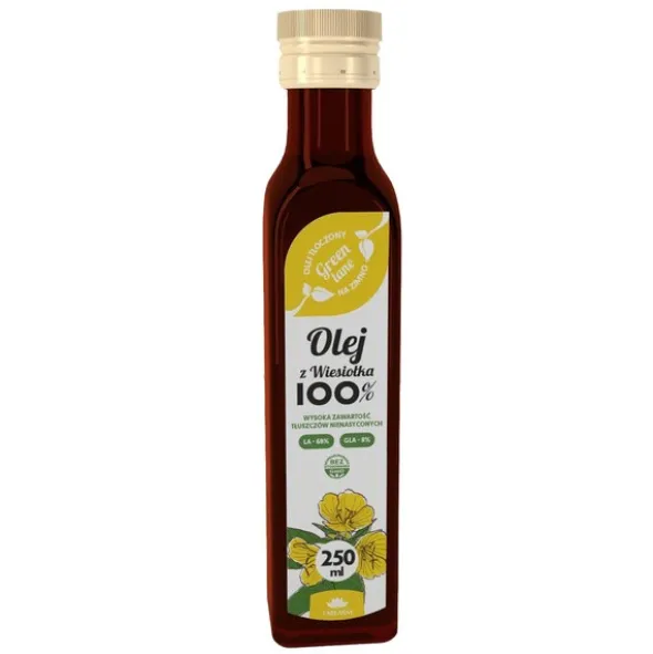 Green Lane Olej z wiesiołka 100%, tłoczony na zimno, 250 ml