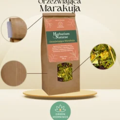 Green Mornings, Herbarium Naturae, Orzeźwiająca Marakuja, kompozycja zielonej herbaty, 50 g