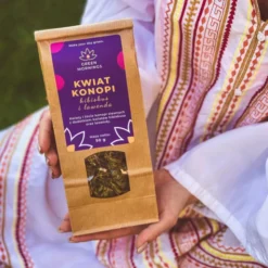 Green Mornings, Kwiat Konopi, hibiskus i lawenda, herbata konopna, 50 g