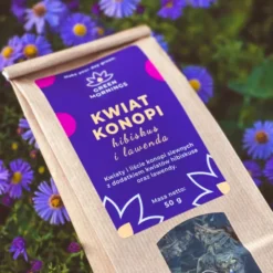 Green Mornings, Kwiat Konopi, hibiskus i lawenda, herbata konopna, 50 g