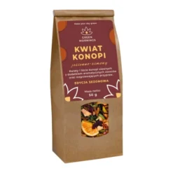 Green Mornings, Kwiat Konopi, jesienno-zimowy, herbata z konopi siewnych z przyprawami, 50 g