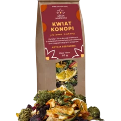 Green Mornings, Kwiat Konopi, jesienno-zimowy, herbata z konopi siewnych z przyprawami, 50 g