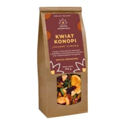 Green Mornings, Kwiat Konopi, jesienno-zimowy, herbata z konopi siewnych z przyprawami, 100 g